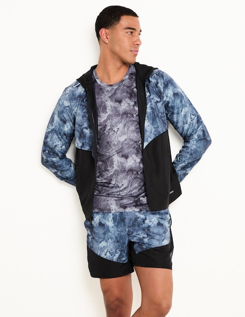Chamarra casual con capucha para hombre 1