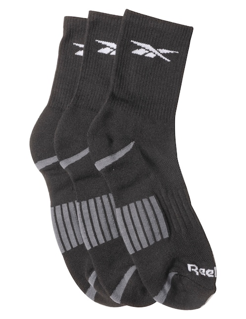 Set de calcetín comfort para entrenamiento Reebok para hombre 3 pares