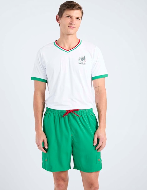 Short deportivo Wilson con bolsillos México para entrenamiento hombre