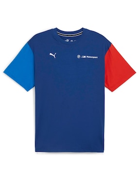 Playera Puma Bmw Mms Ess+ Logo Tee Cuello Redondo Para Hombre