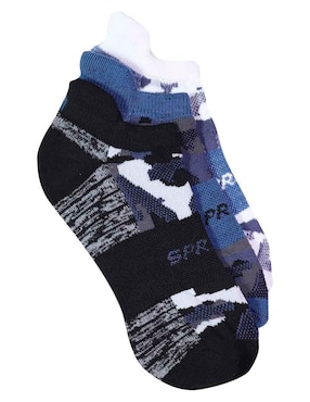 Set de calcetín Sprint de algodón para hombre 3 pares