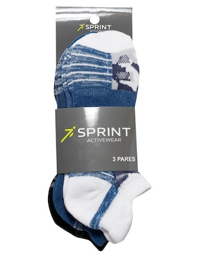 Set de calcetín Sprint de algodón para hombre 3 pares