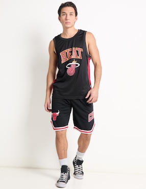 Short con bolsillos para básquetbol hombre