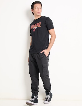 Playera deportiva para básquetbol Miami Heats de hombre