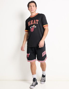 Playera deportiva para básquetbol Miami Heats de hombre