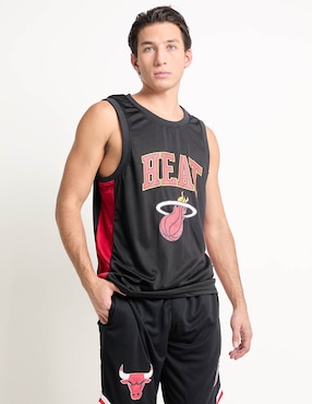Playera deportiva para básquetbol Miami Heats de hombre