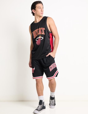 Playera deportiva para básquetbol Miami Heats de hombre