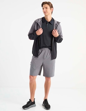 Chamarra casual con bolsillos para hombre
