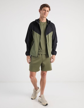 Chamarra casual Sprint con capucha y bolsa para hombre