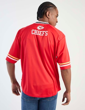 Playera NFL Kansas City Chiefs cuello V para hombre