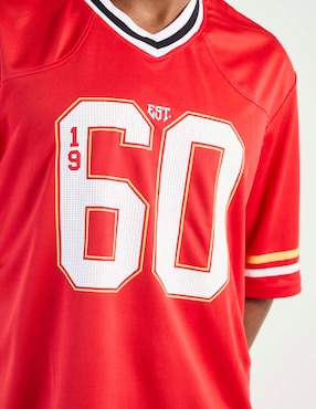 Playera NFL Kansas City Chiefs cuello V para hombre