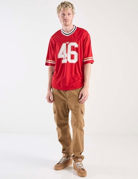 Playera NFL cuello V para hombre