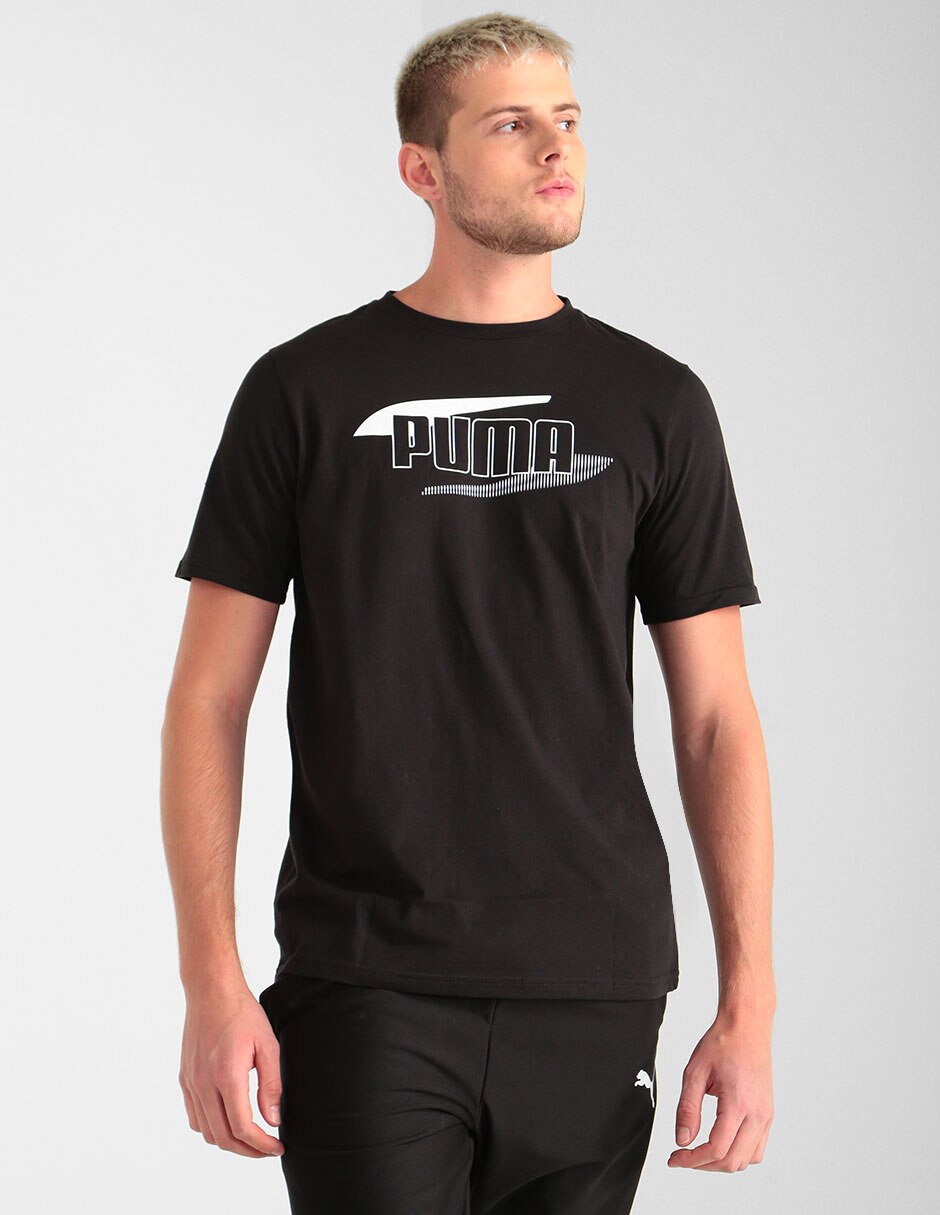 Playera deportiva Puma de entrenamiento estampada para hombre en SB