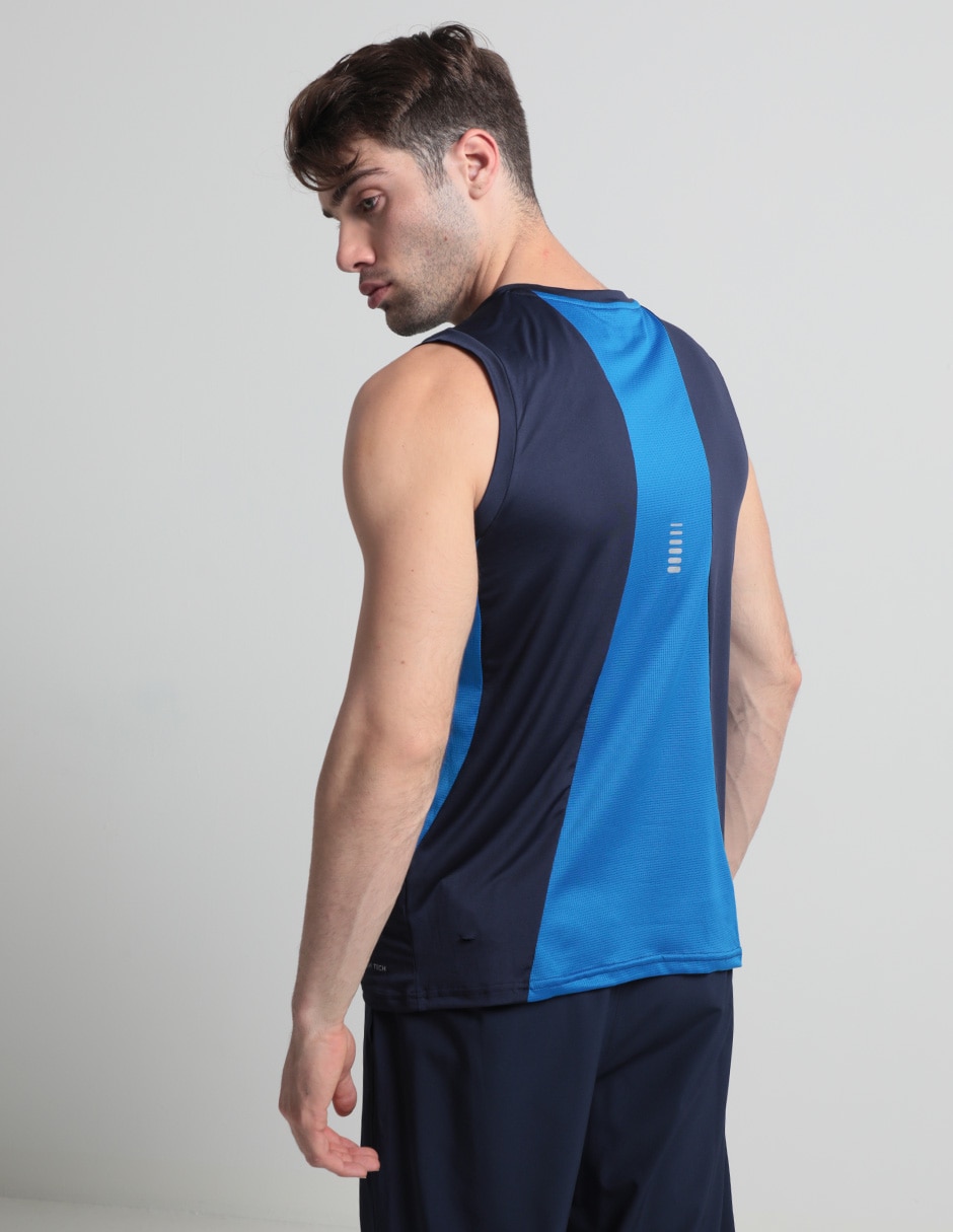 PLAYERA SPRINT, CH, AZUL MARINO LISO C