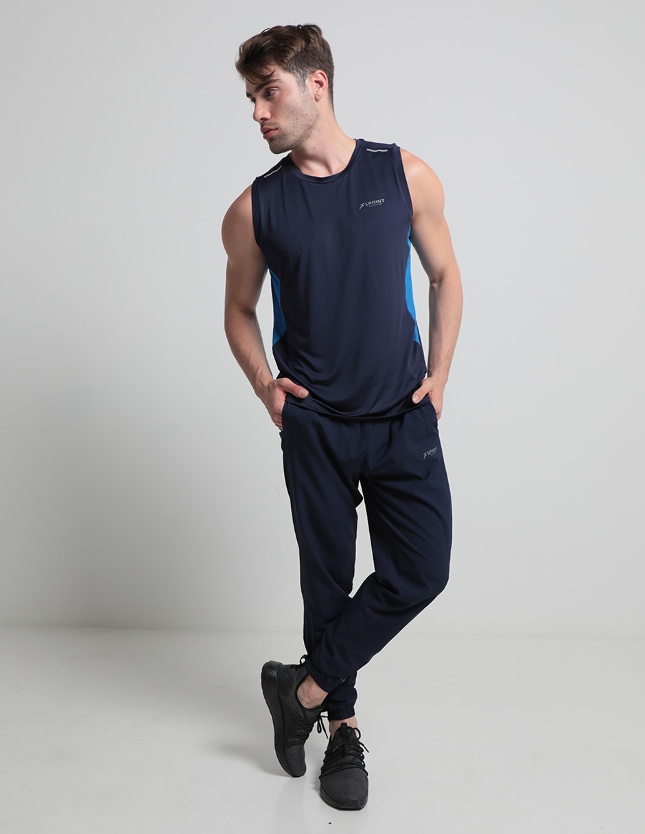 PLAYERA SPRINT, CH, AZUL MARINO LISO C