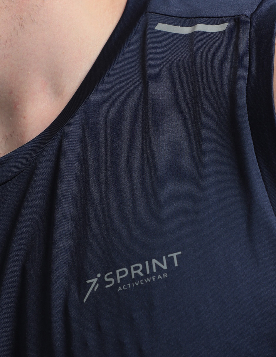 PLAYERA SPRINT, CH, AZUL MARINO LISO C