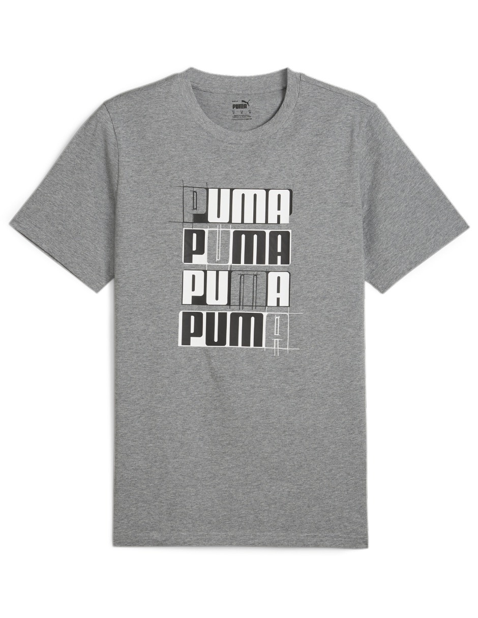 Playera Puma essentials+ cuello redondo para hombre Suburbia