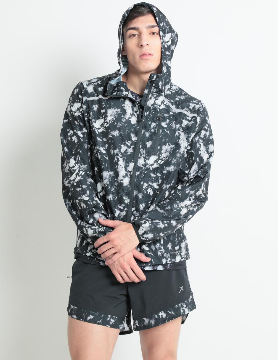 Chamarra casual con capucha para hombre