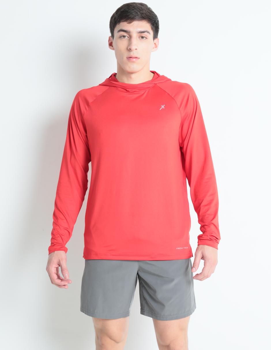 PLAYERA SPRINT, M, CARMÍN CLARO LISO C