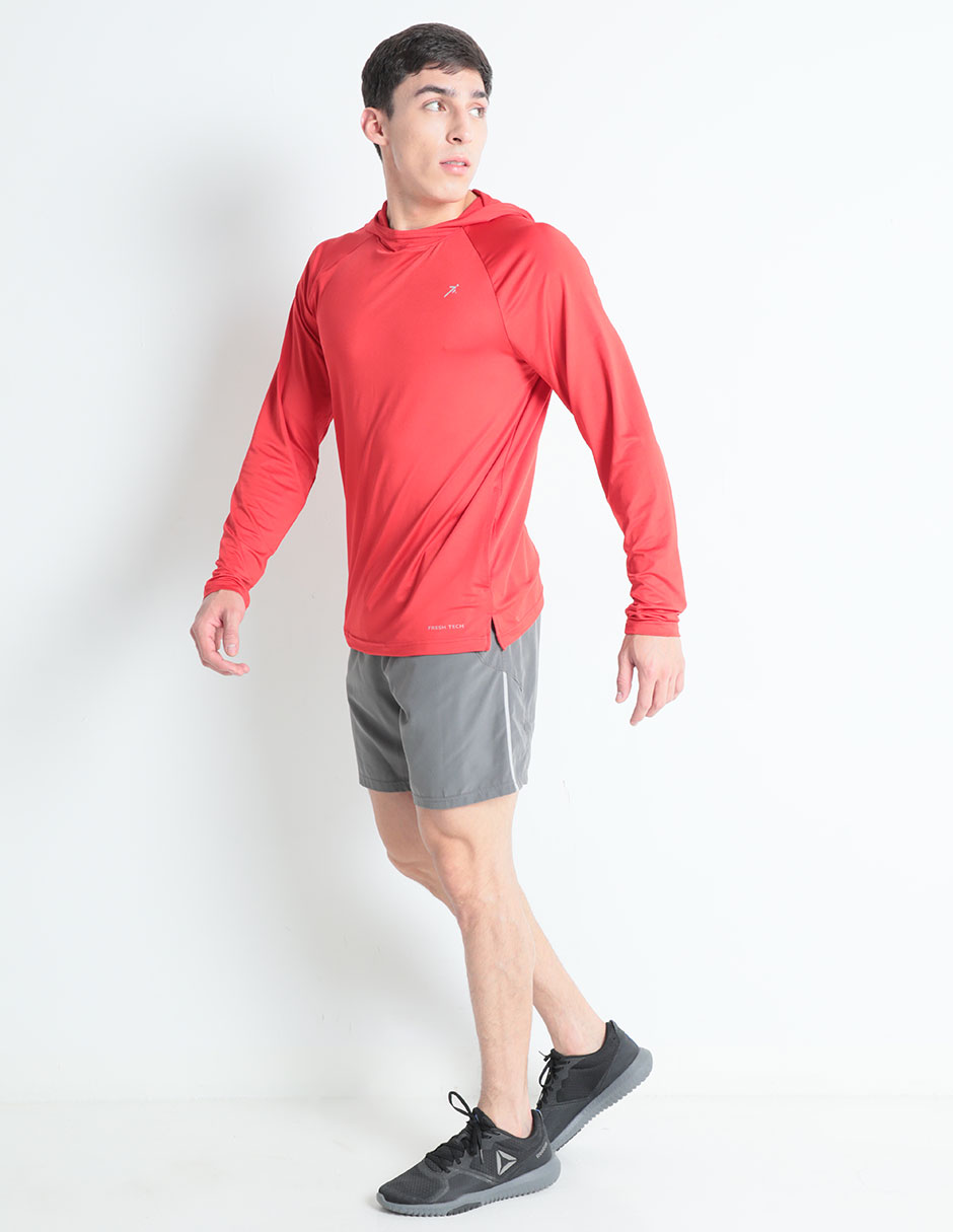 PLAYERA SPRINT, M, CARMÍN CLARO LISO C