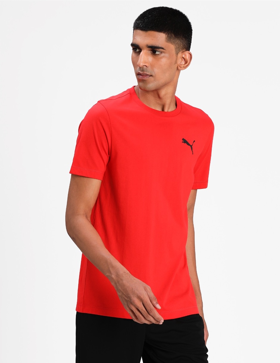 Puma active logo tee best sale