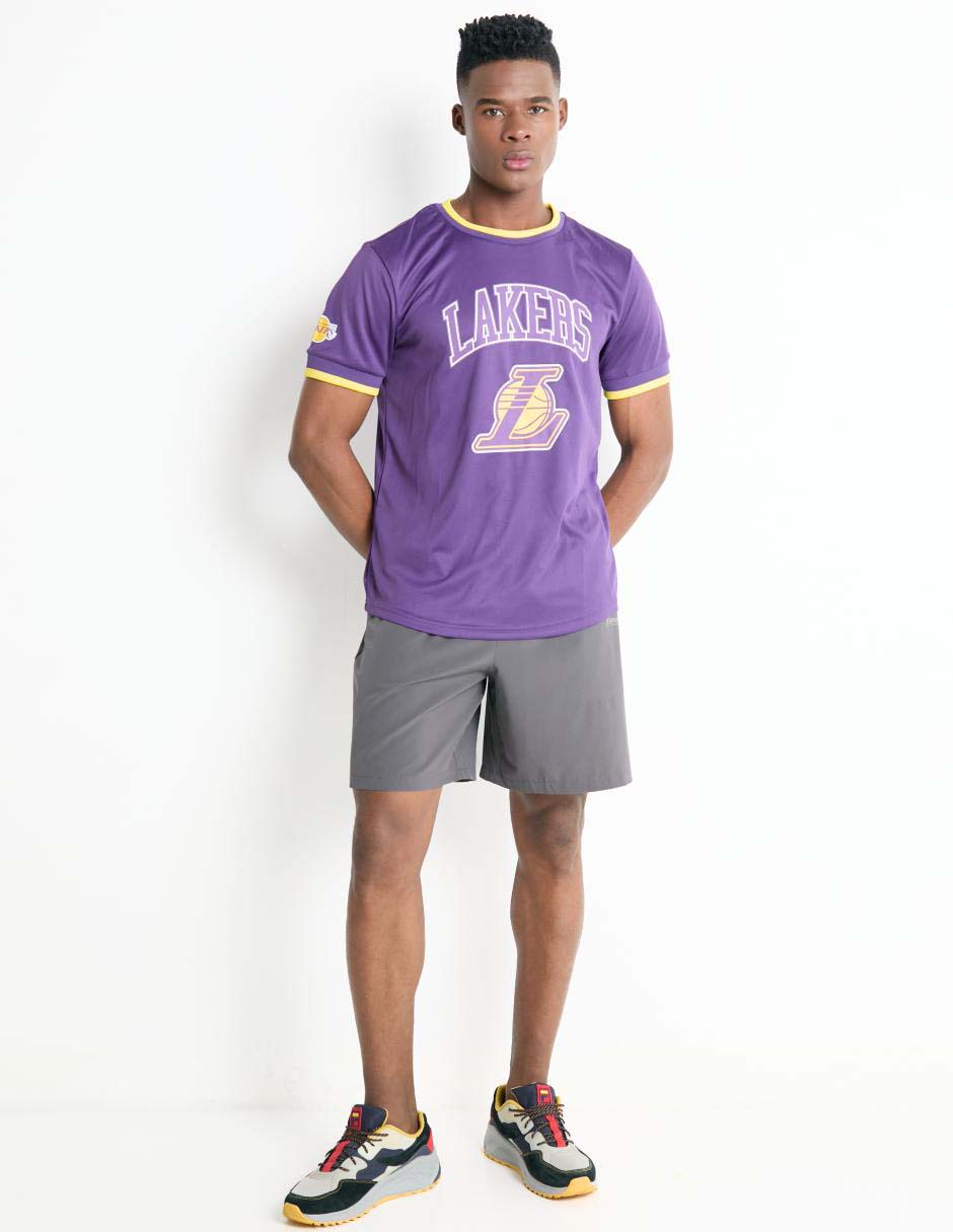 Playera deportiva para básquetbol Los Angeles Lakers para hombre 3