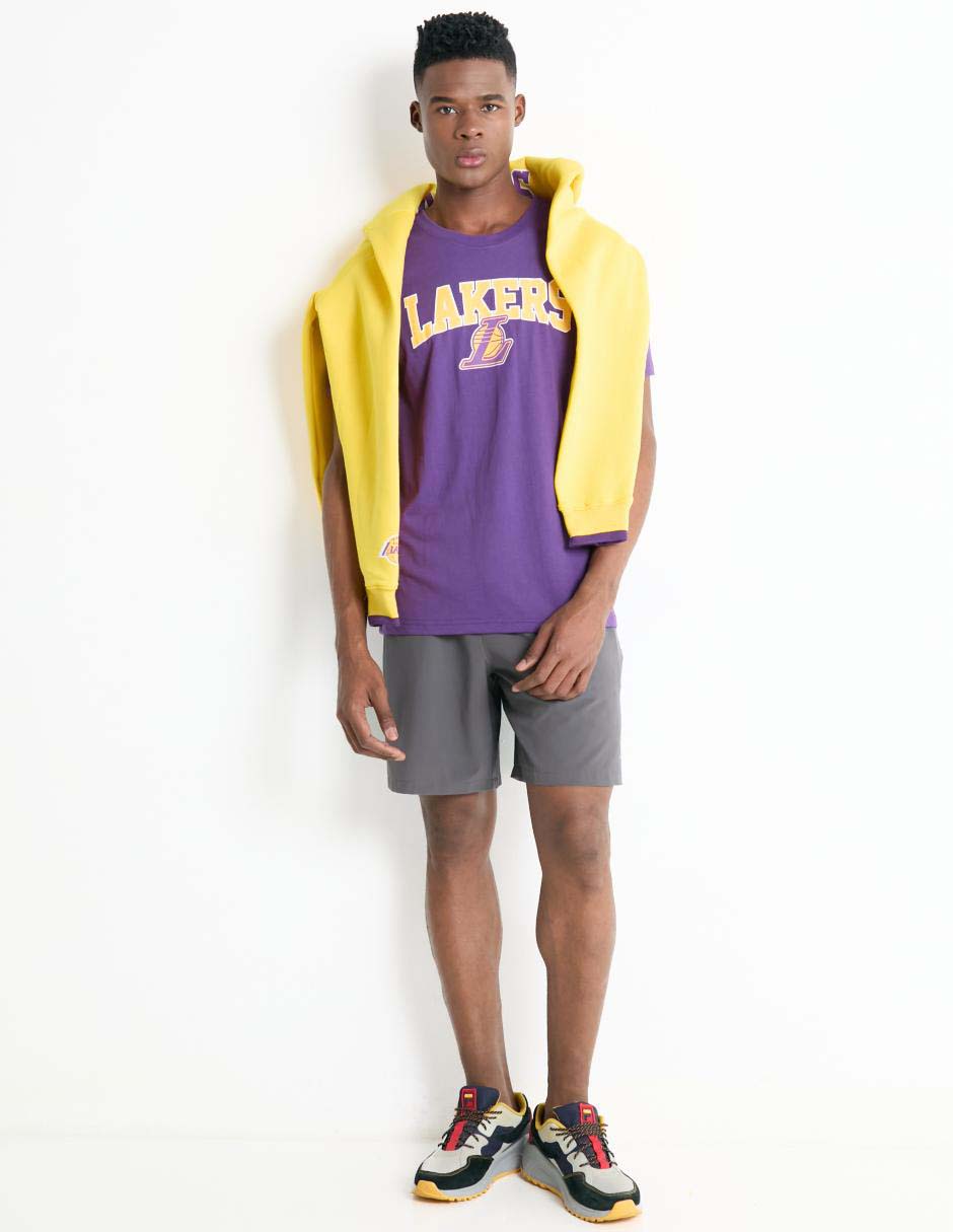 Playera deportiva para básquetbol Los Angeles Lakers de hombre 3