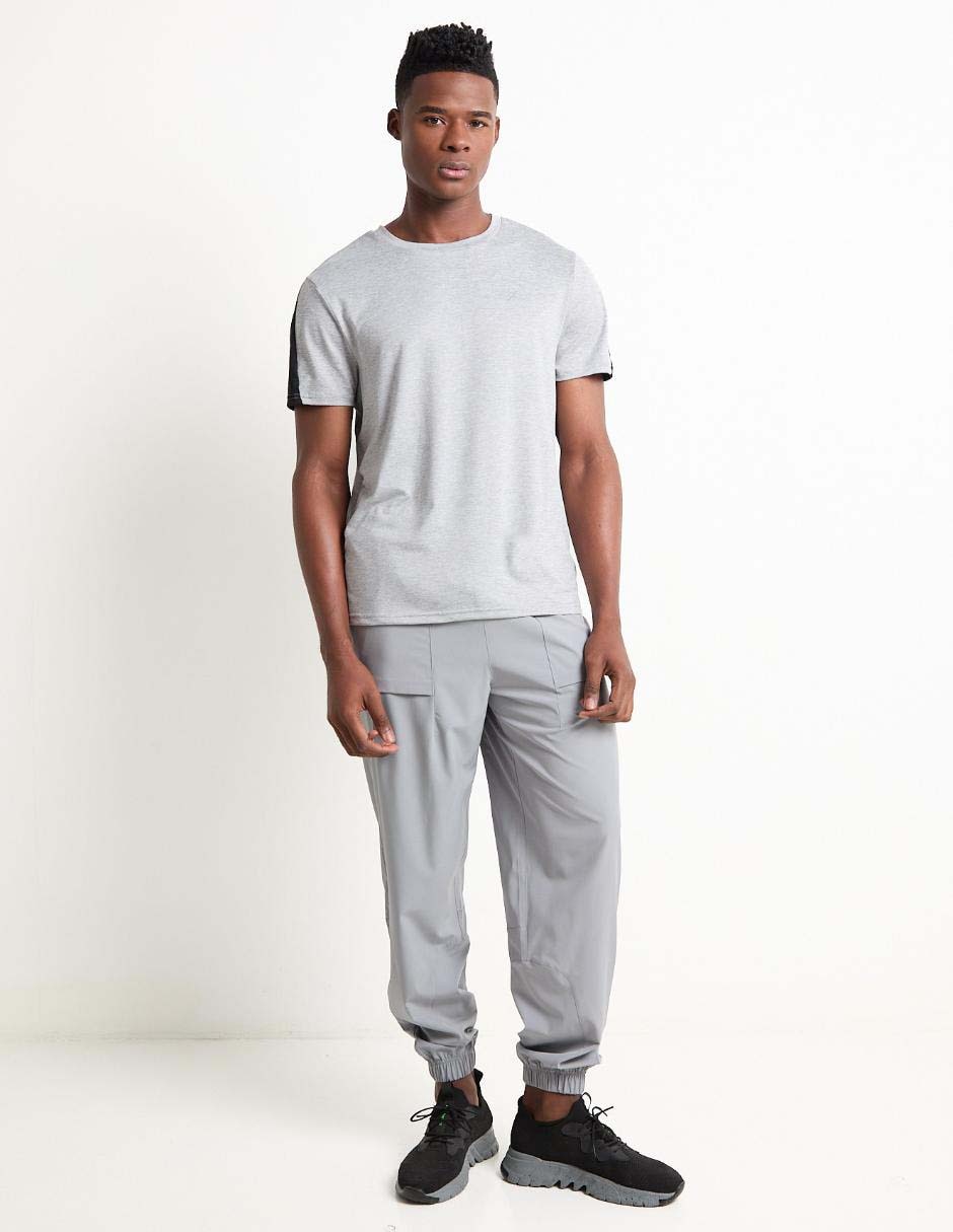 Pants straight con jareta para hombre 3