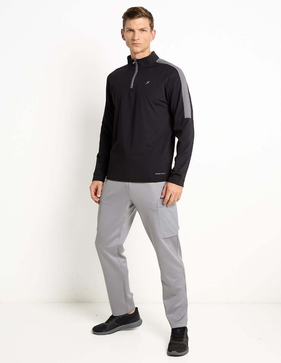 Pants straight con jareta para hombre 3