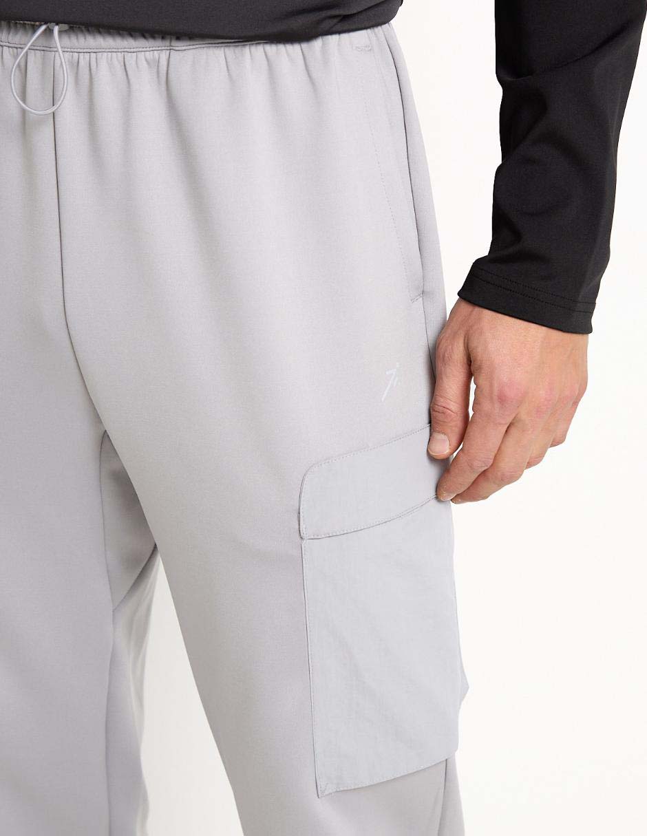 Pants straight con jareta para hombre 4