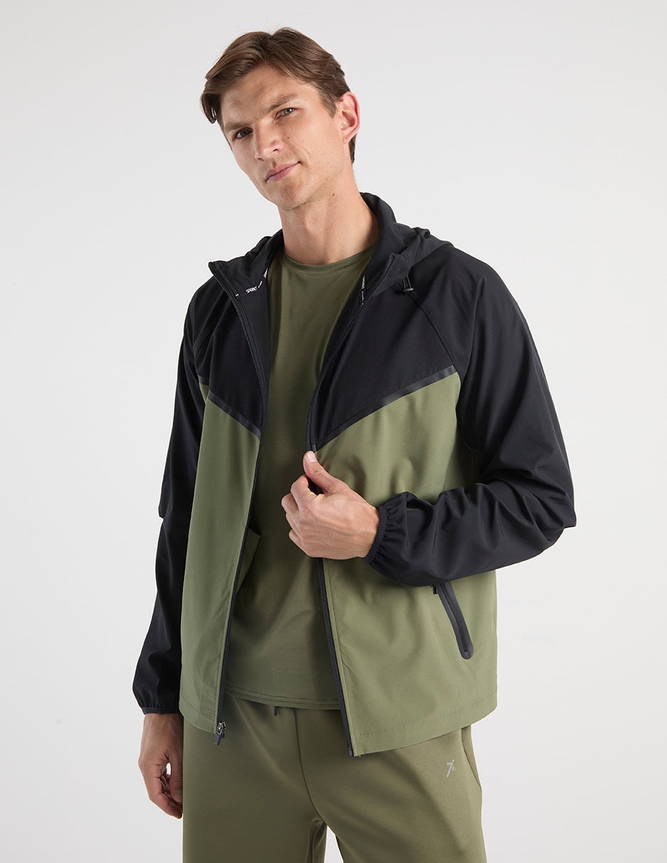 Chamarra casual con capucha y bolsa para hombre Chamarra casual con capucha y bolsa para hombre
