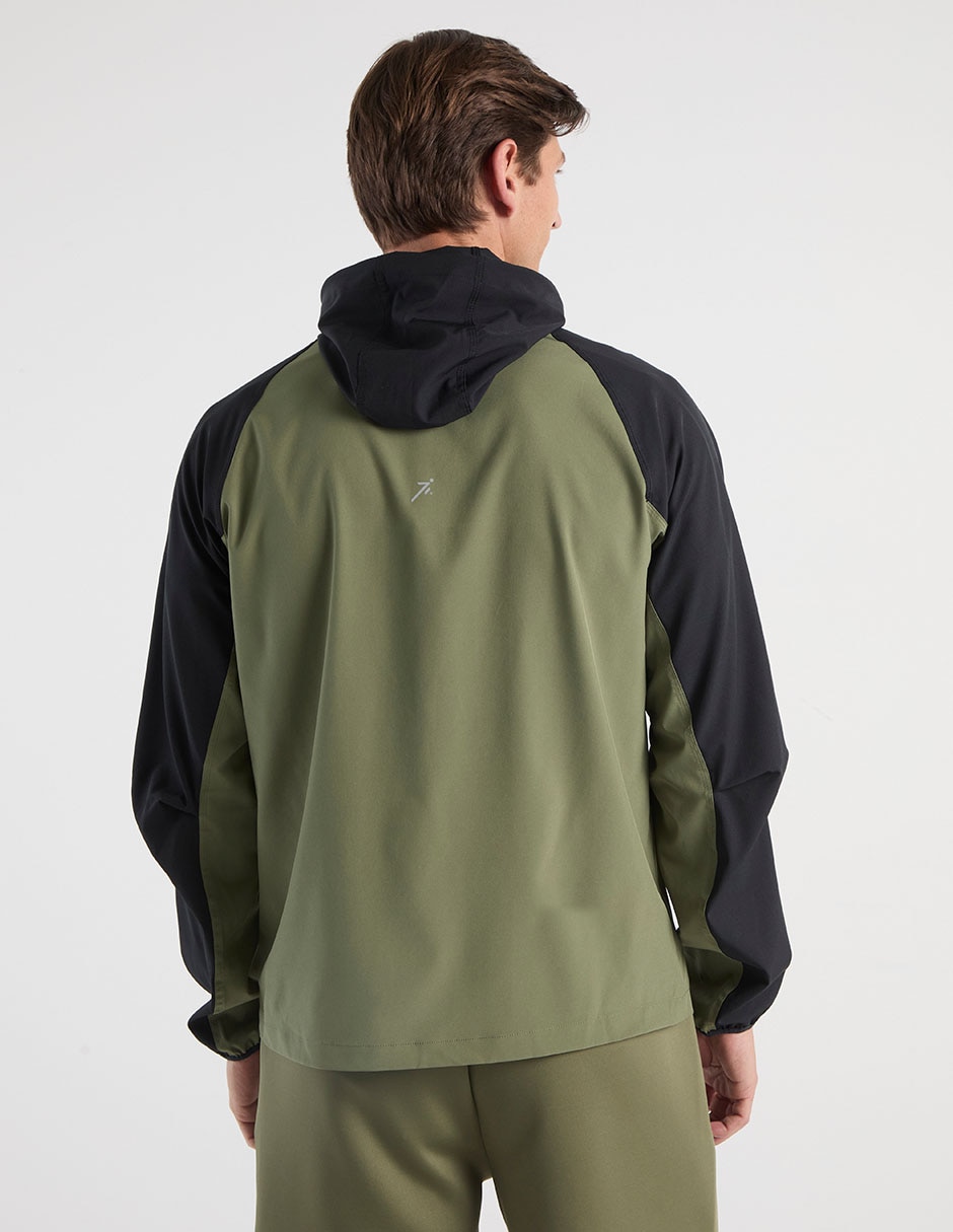 Chamarra casual con capucha y bolsa para hombre 6