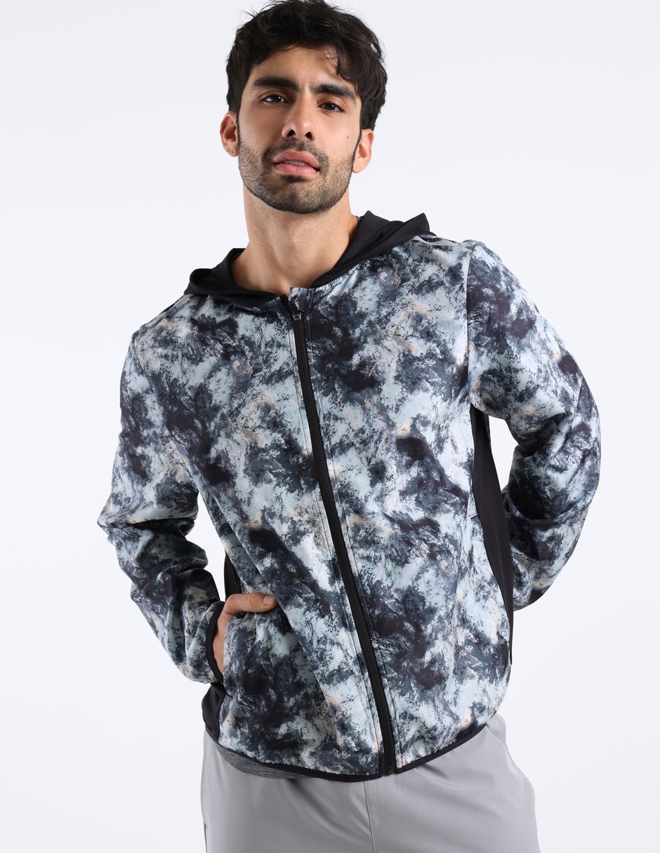 Chamarra casual capucha y bolsa para hombre Chamarra casual capucha y bolsa para hombre