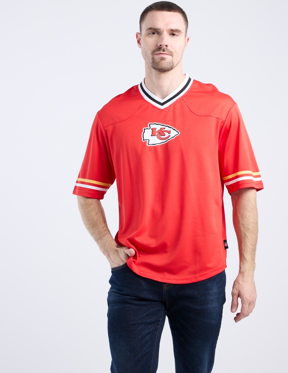 Playera Kansas City Chiefs Mahomes cuello redondo para hombre Playera Kansas City Chiefs Mahomes cuello redondo para hombre