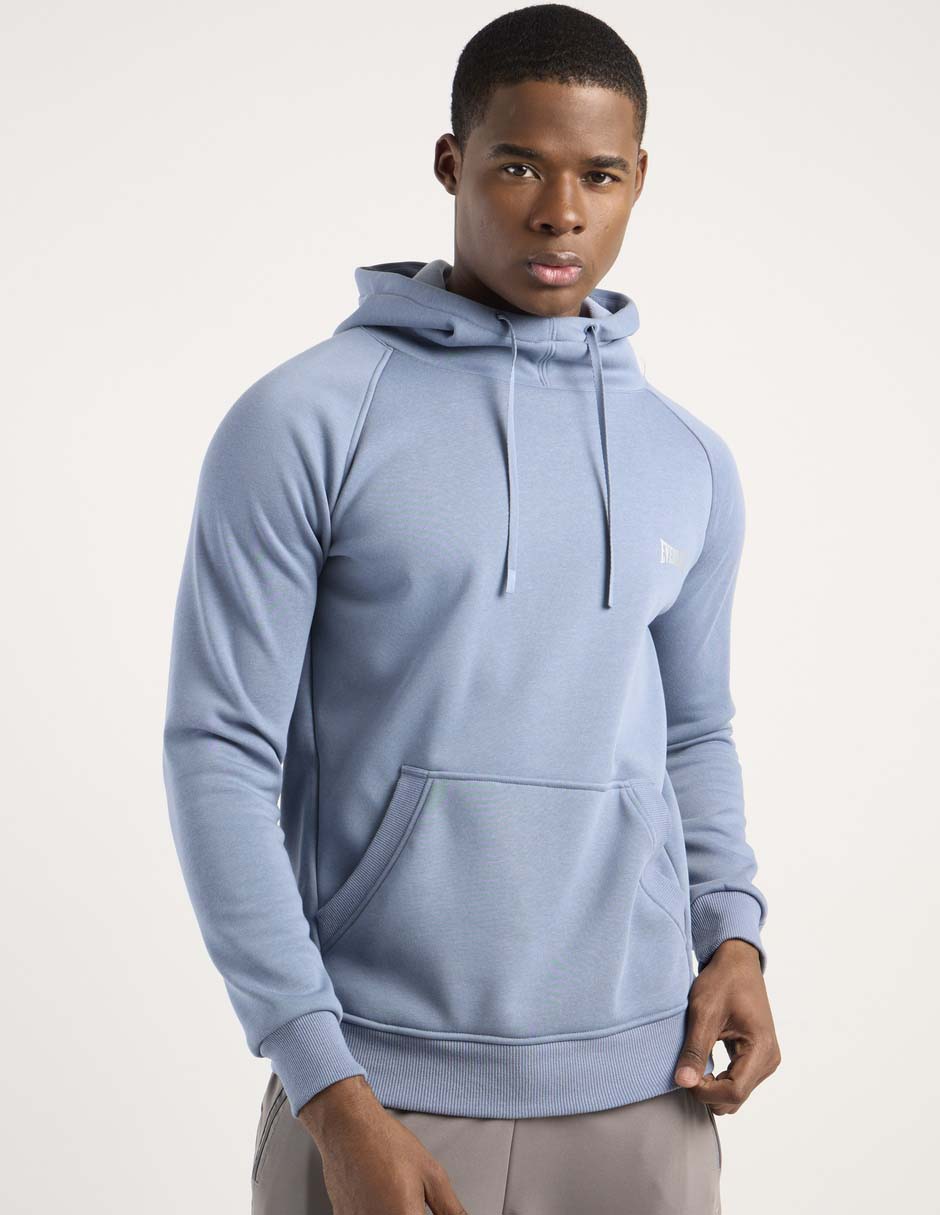 Sudadera con capucha y bolsa para hombre