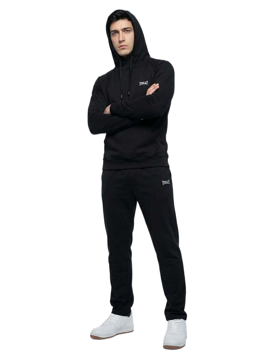 SUDADERA S17553 EVERLAST, G, NEGRO