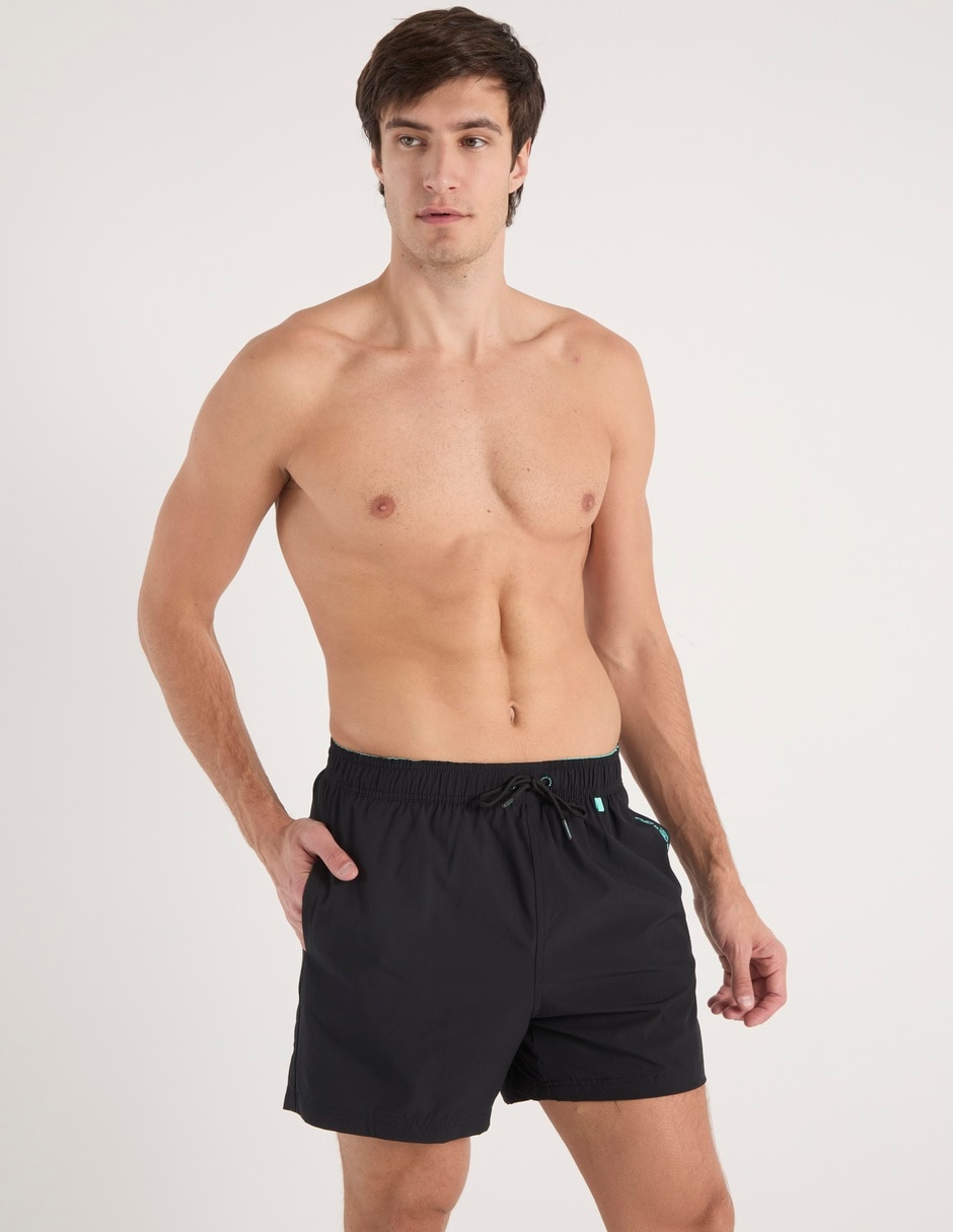 Boardshort con bolsillos para natación hombre Boardshort con bolsillos para natación hombre