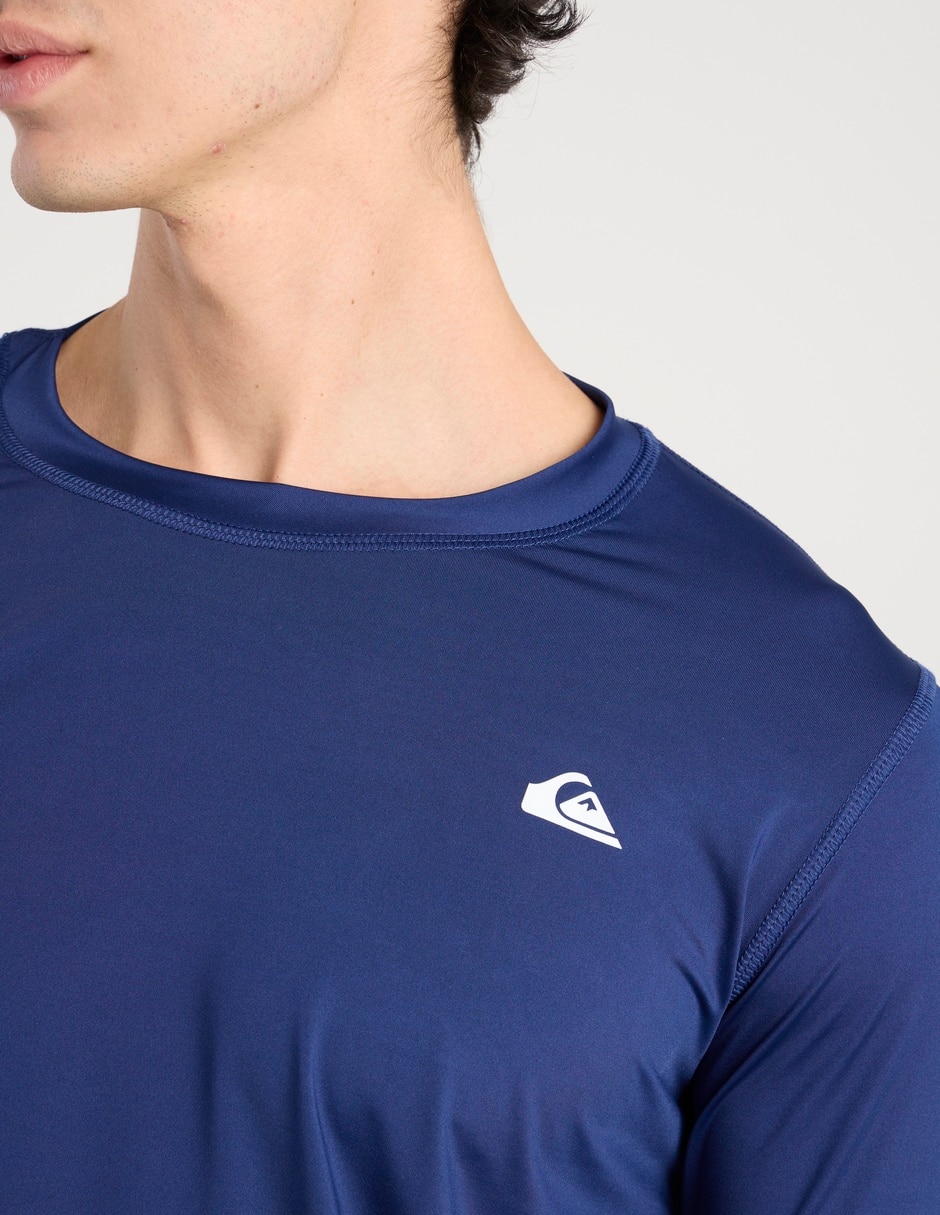 Wetshirt estampado logo para hombre 4