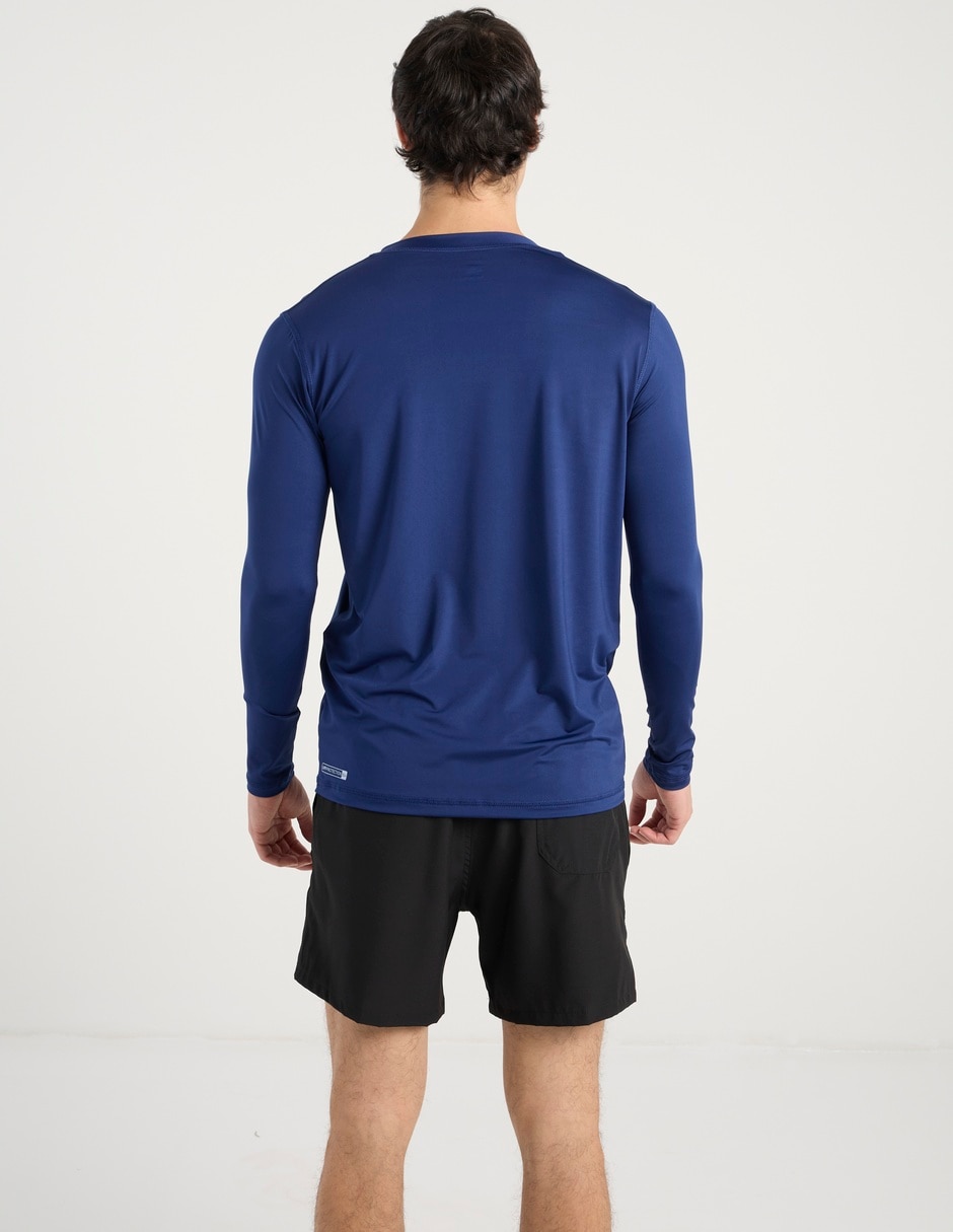 Wetshirt estampado logo para hombre 6
